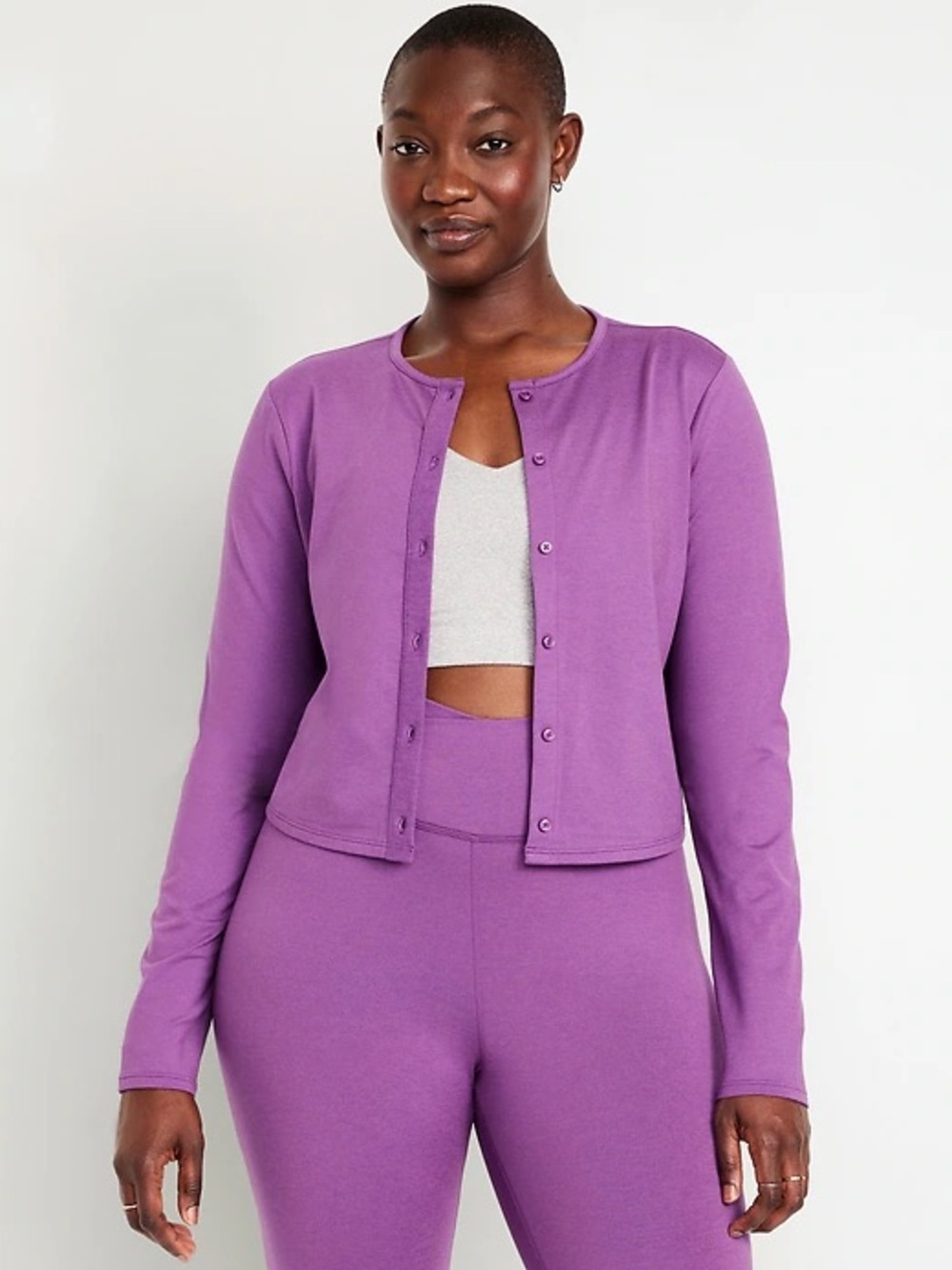 OLD NAVY CloudComfy Cropped Cardigan in Lilac Sunset - 2X